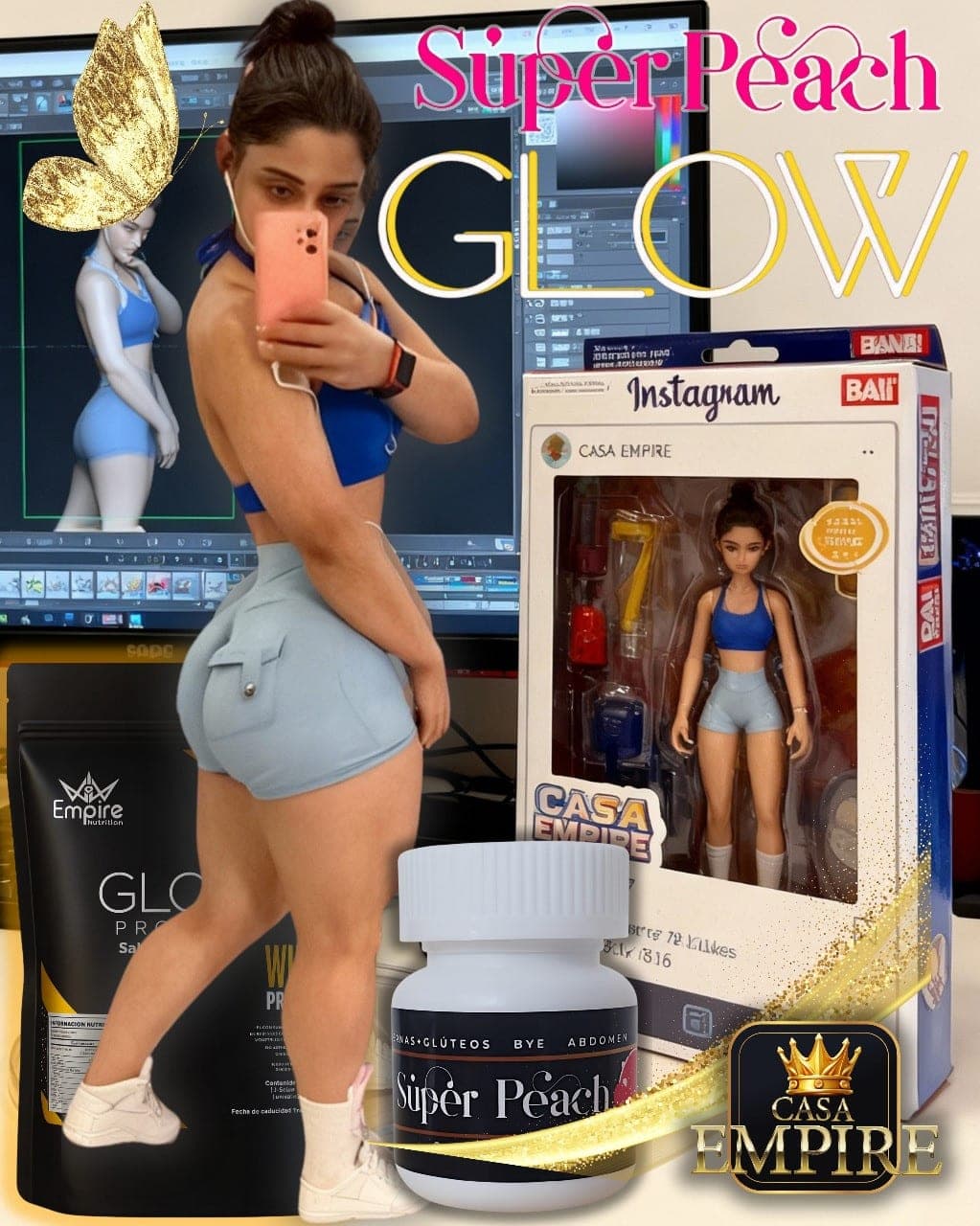 SÚPER PEACH+GLOW PROTEIN PACK